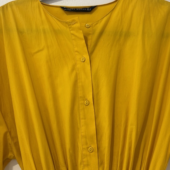 Zara yellow midi easy dress - Picture 5 of 9
